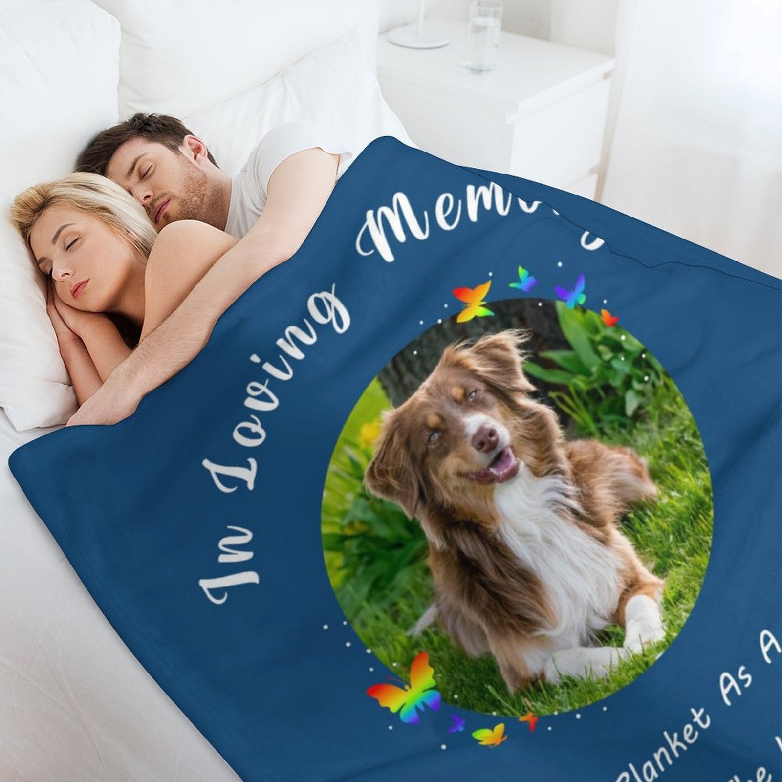 Custom Pet Photo Blanket Loving Memory Blanket-WEPRINTME-4