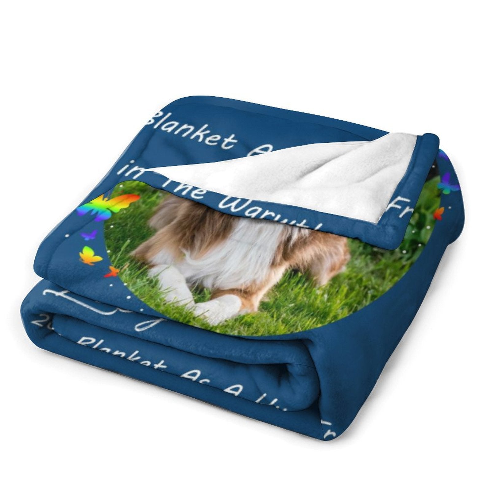 Custom Pet Photo Blanket Loving Memory Blanket-WEPRINTME-9