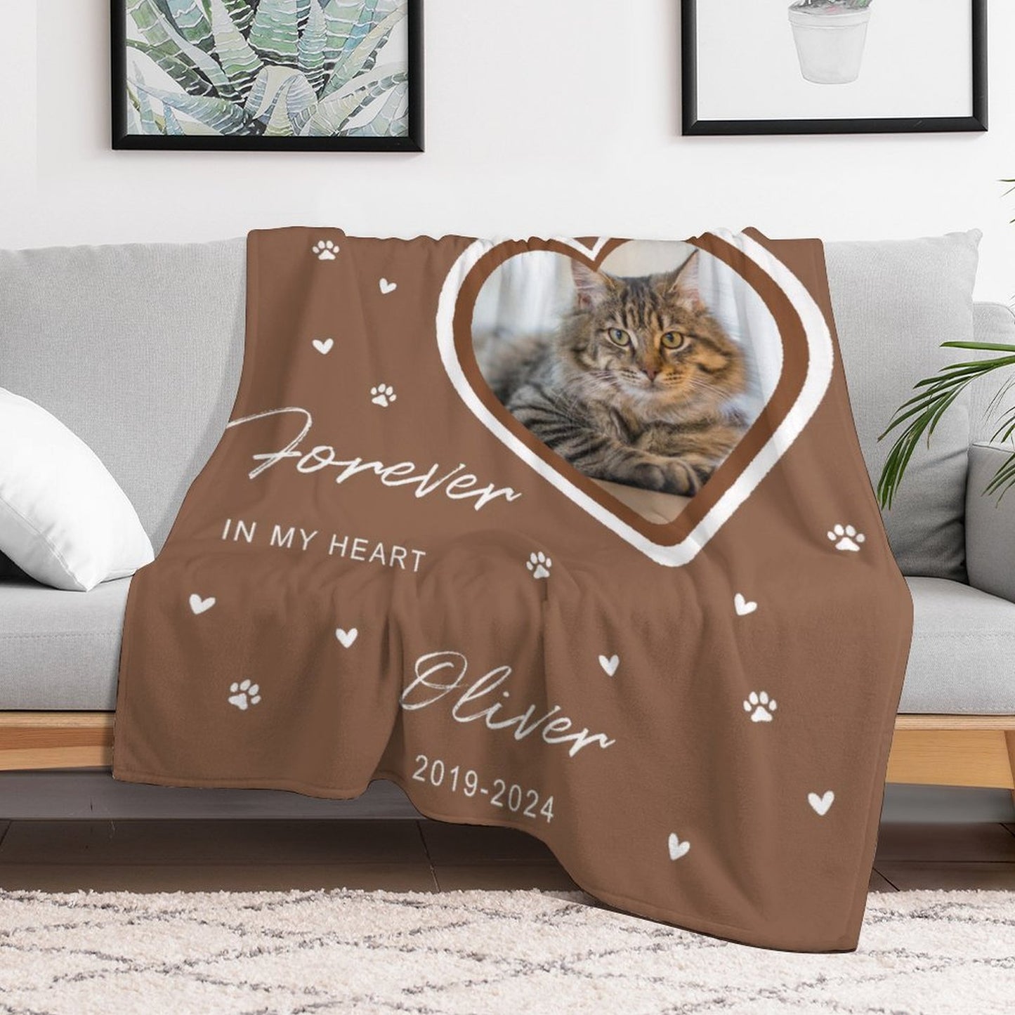 Custom Pet Photo Blanket No Longer Forever Blanket-WEPRINTME-3