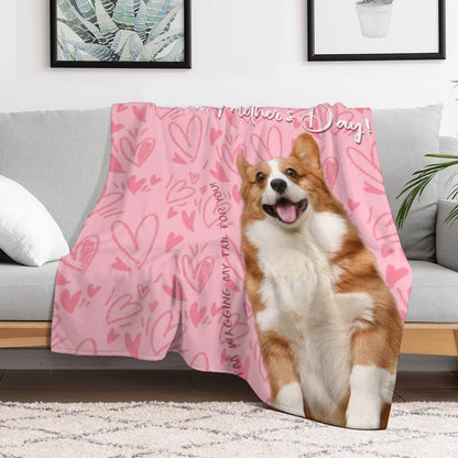 Custom Pet Photo Happest Mother's Day Fleece Blanket-WEPRINTME-3
