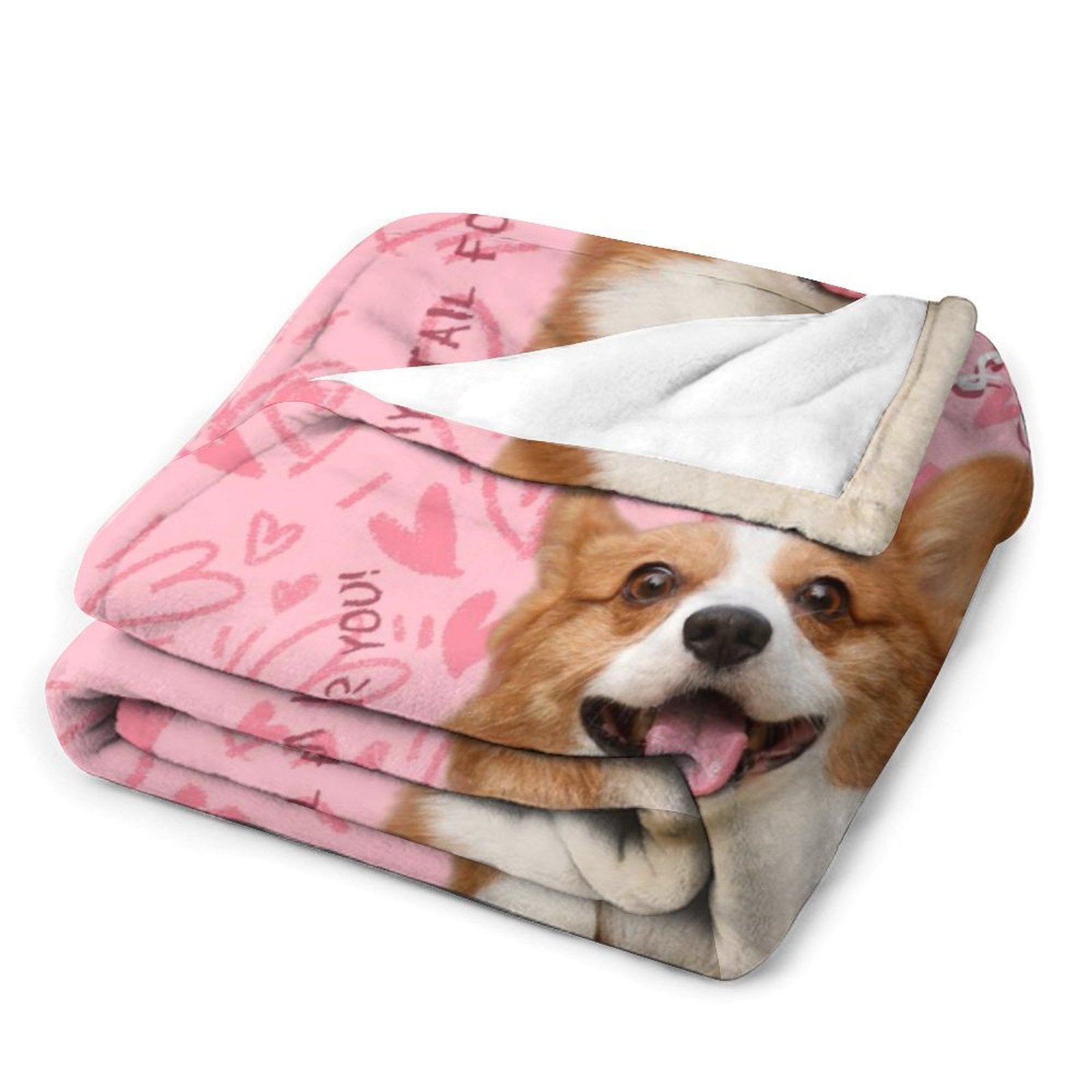 Custom Pet Photo Happest Mother's Day Fleece Blanket-WEPRINTME-8
