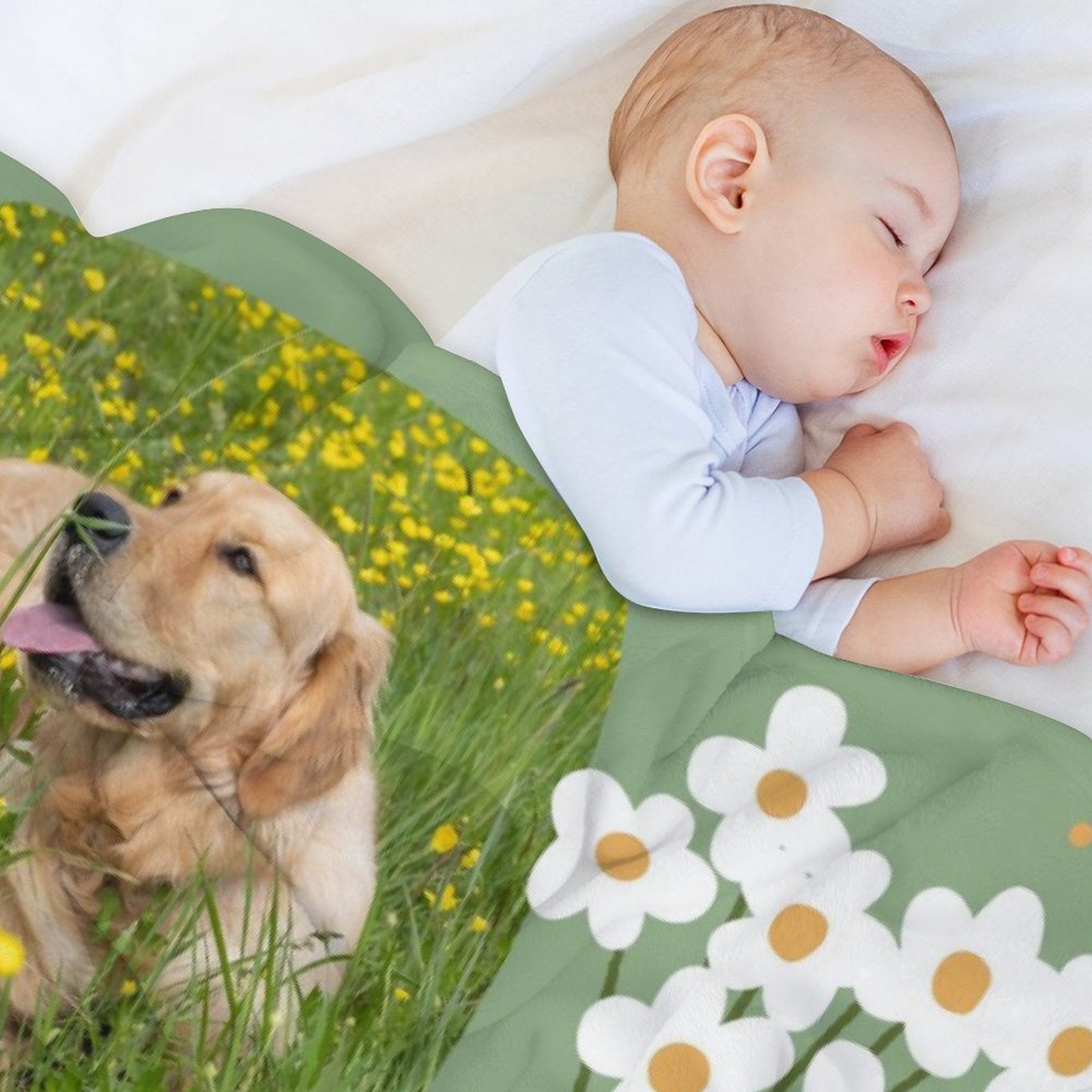 Custom Pet Photo Happy Mother's Day Fleece Blanket-WEPRINTME-5