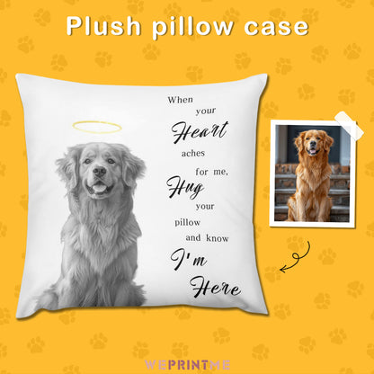 Custom Pet Photo Hug Pillow as Me Pillow Case-WEPRINTME-1