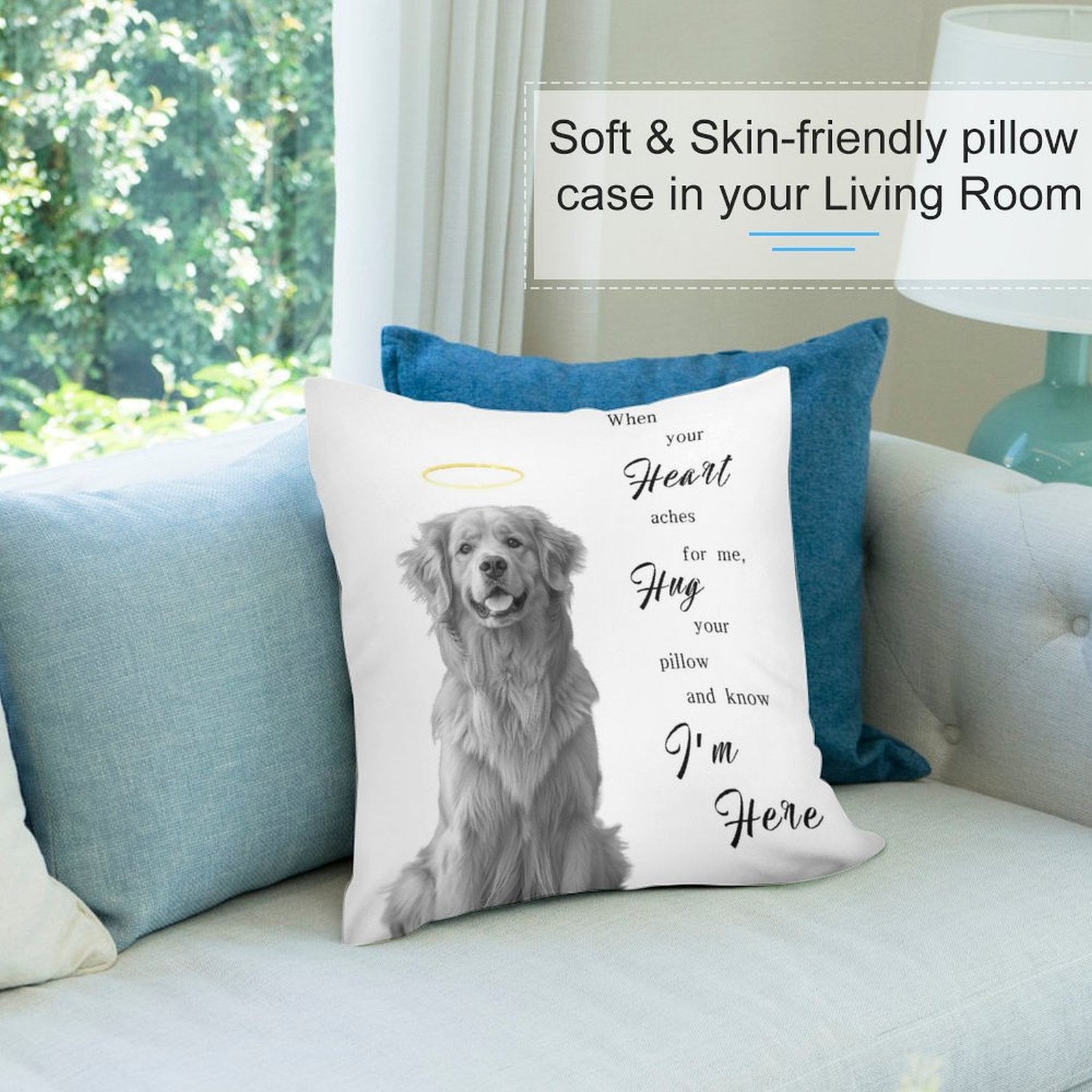 Custom Pet Photo Hug Pillow as Me Pillow Case-WEPRINTME-2