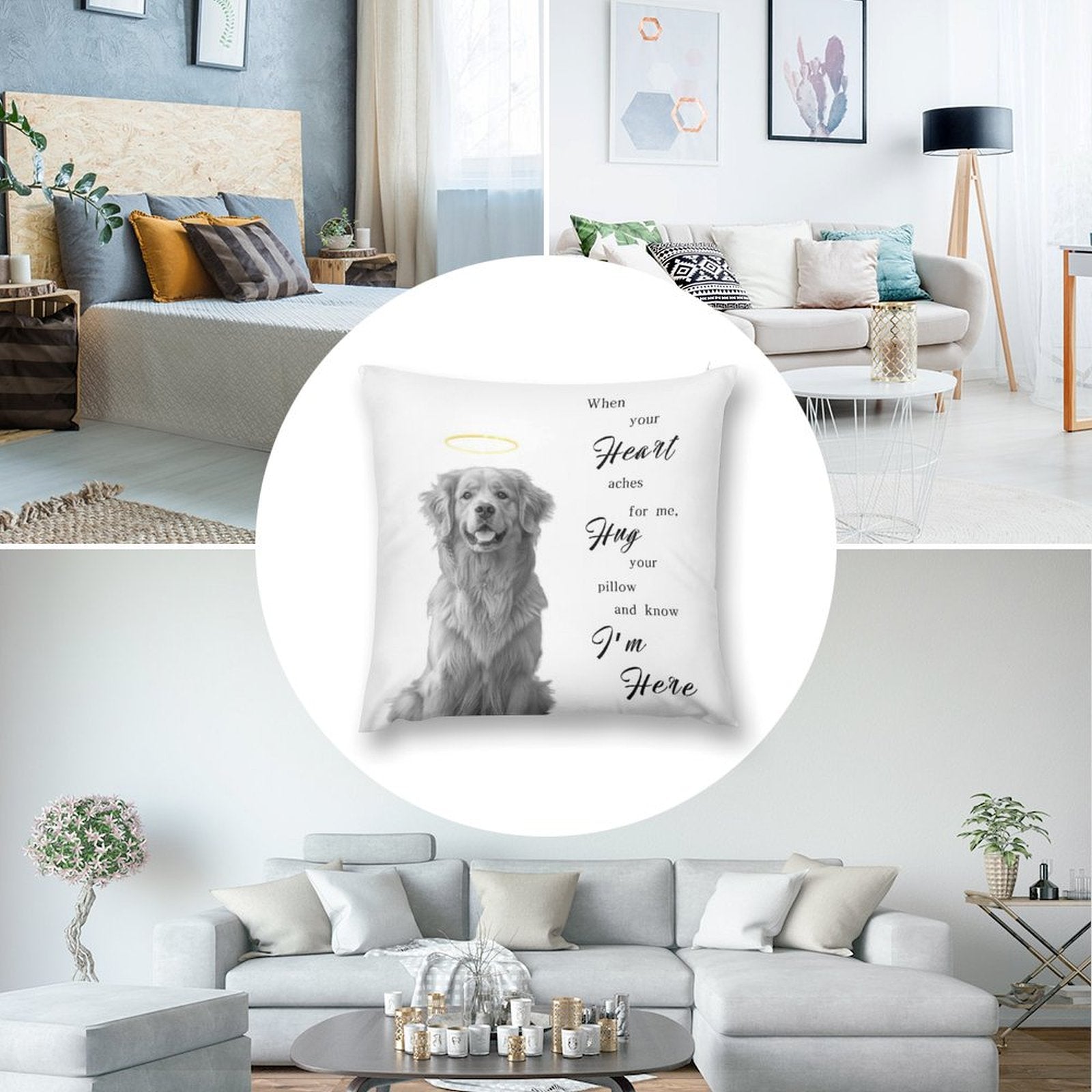Custom Pet Photo Hug Pillow as Me Pillow Case-WEPRINTME-4