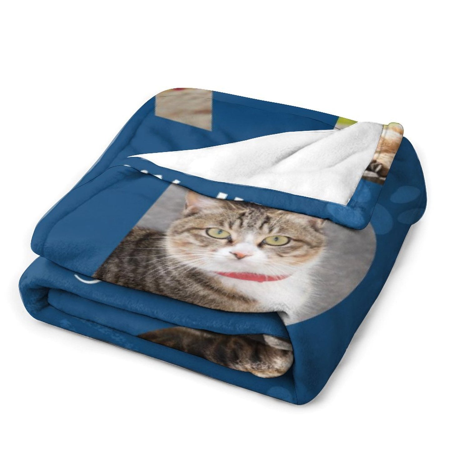 Custom Pet Photo Mom Dad Fleece Blanket-WEPRINTME-7