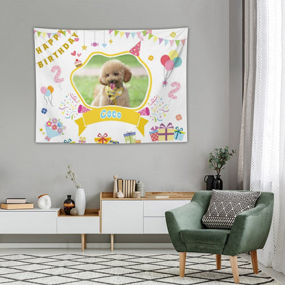 Custom Pet Photo Tapestries Birthday Tapestries-WEPRINTME-3