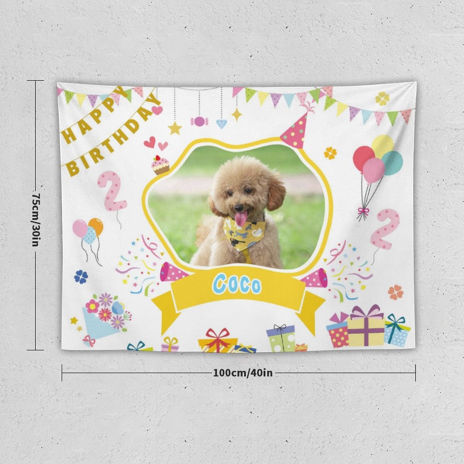 Custom Pet Photo Tapestries Birthday Tapestries-WEPRINTME-4