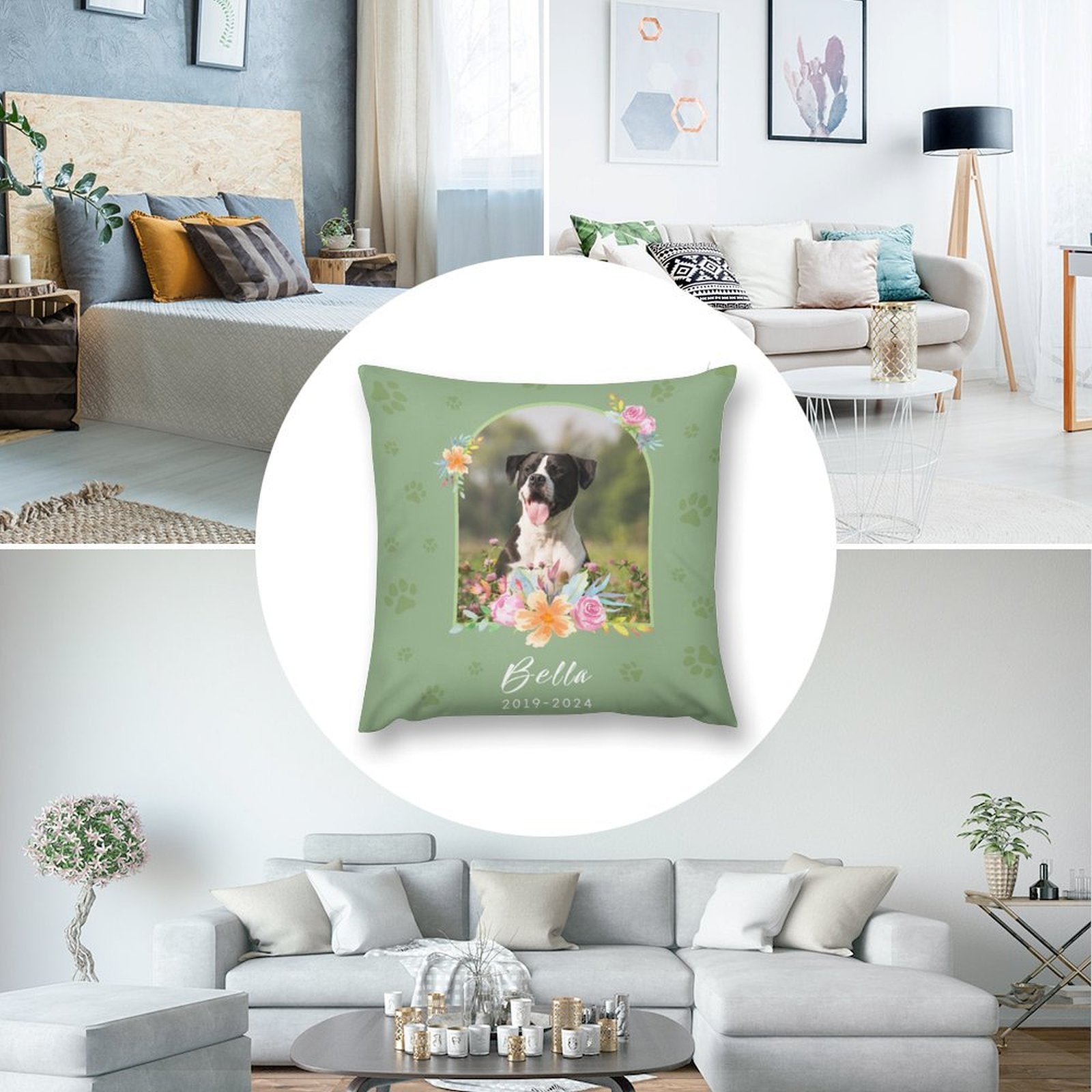 Custom Pet Photo Words to You Pillow Case-WEPRINTME-7