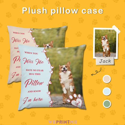 Custom Pet Photo and Name Hug Pillow as Me Pillow Case-WEPRINTME-1