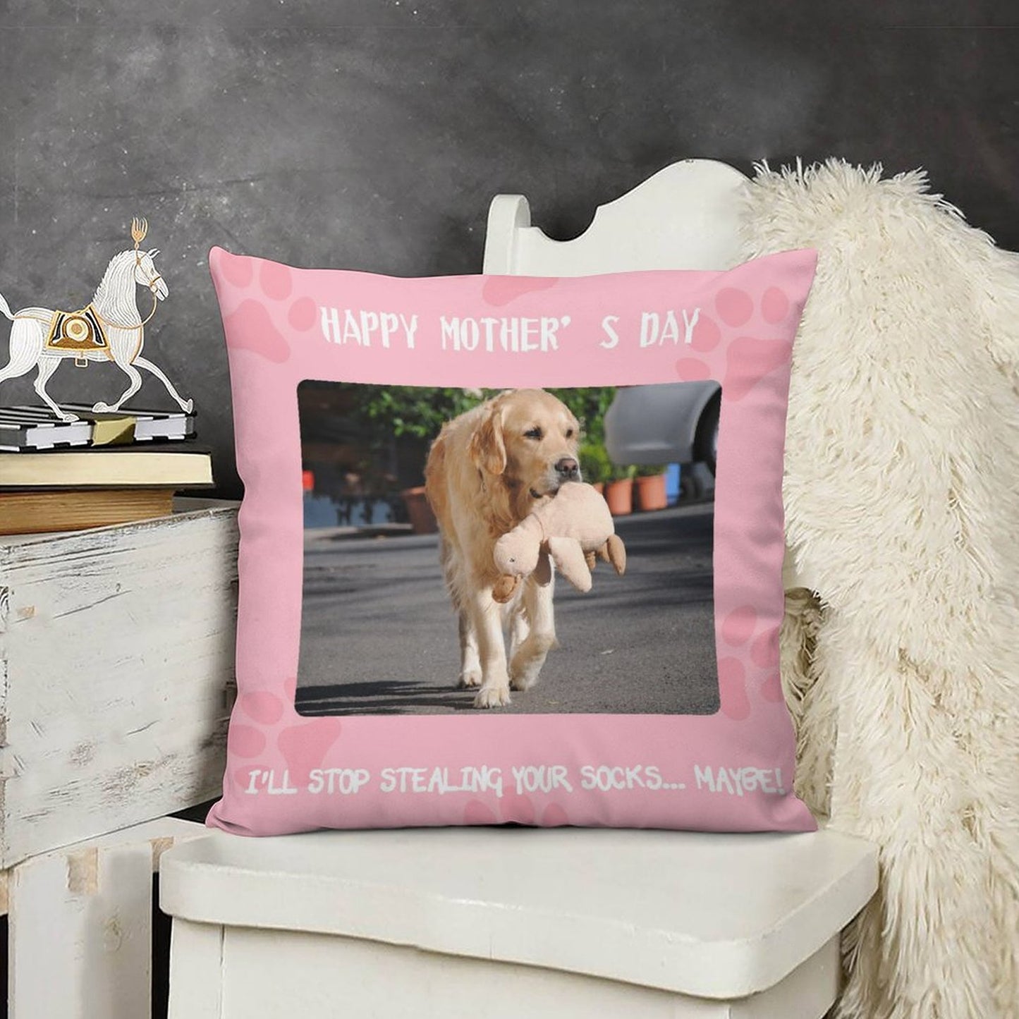 Custom Pet Photo for Dad and Mom Pillow Case-WEPRINTME-7