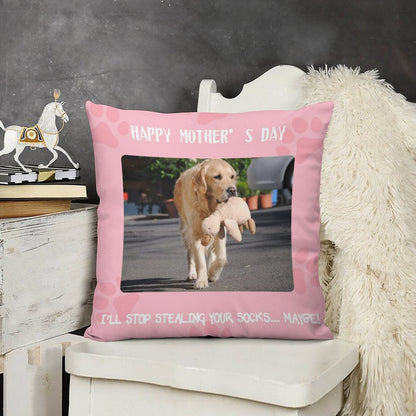 Custom Pet Photo for Dad and Mom Pillow Case-WEPRINTME-7