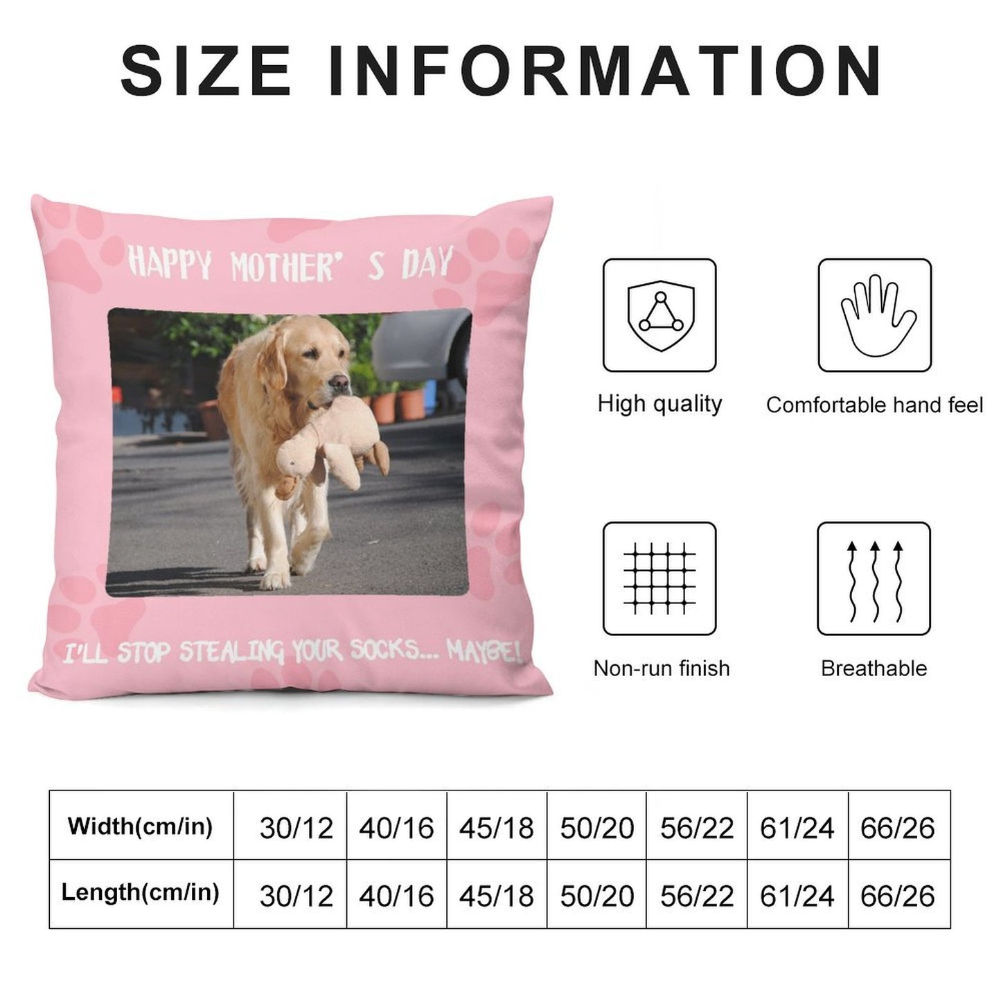 Custom Pet Photo for Dad and Mom Pillow Case-WEPRINTME-9