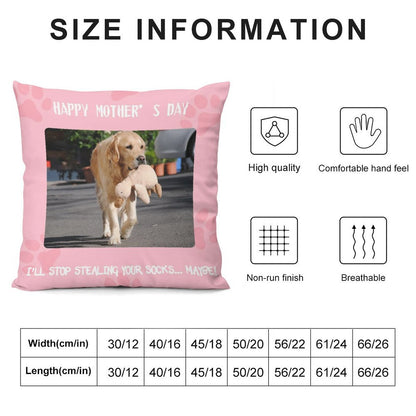 Custom Pet Photo for Dad and Mom Pillow Case-WEPRINTME-9