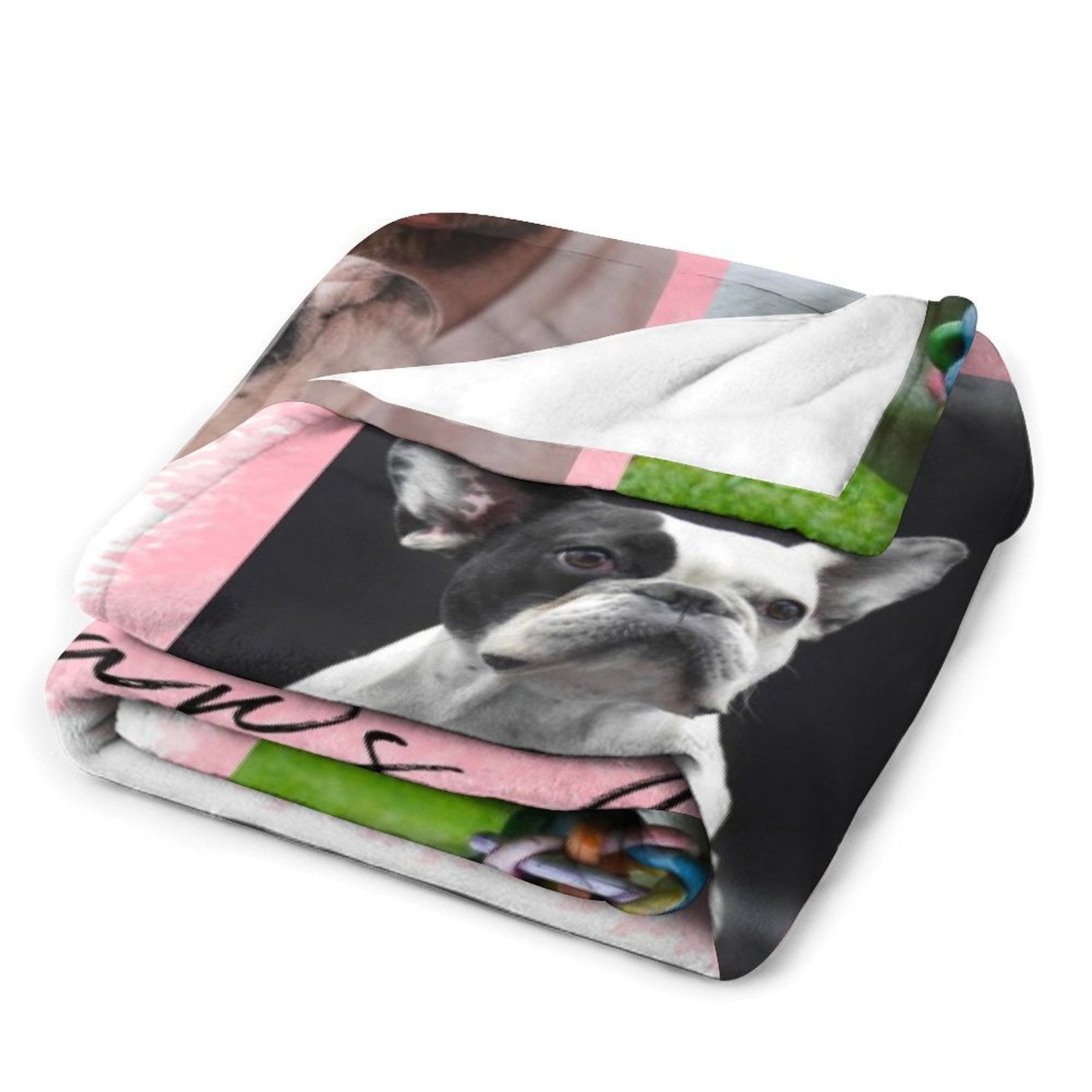 Custom Pet Photos Happy Paws Day Fleece Blanket-WEPRINTME-5