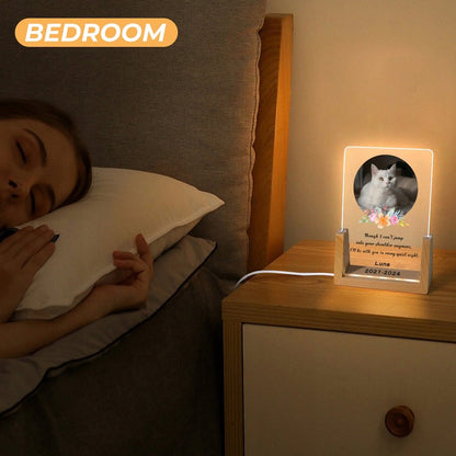 Custom Pet Photos With You Every Night Memorial Acrylic Night Light-WEPRINTME-4
