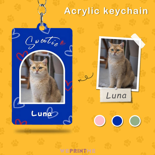 Custom Pet Sweetie Acrylic Keychain-WEPRINTME-11