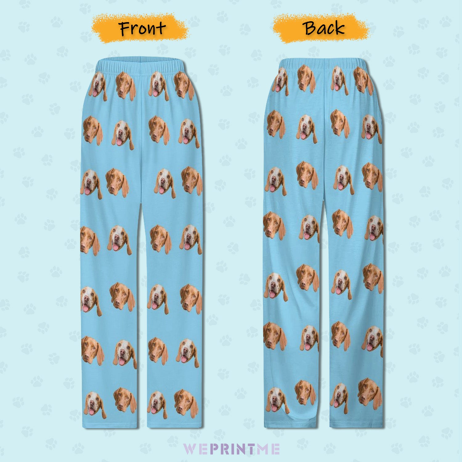 Pajama PantsCustom Pet Kids Pants Kid and Pets Face Pajama Pants-WEPRINTME-3