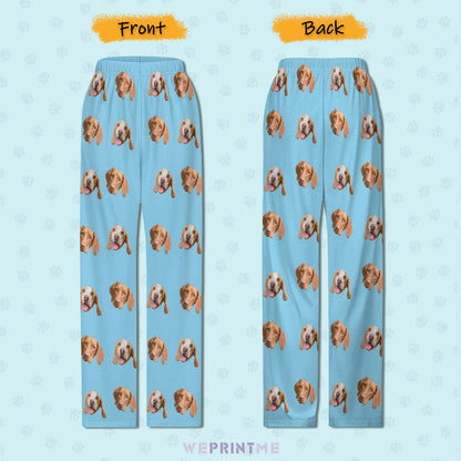 Pajama PantsCustom Pet Kids Pants Kid and Pets Face Pajama Pants-WEPRINTME-3