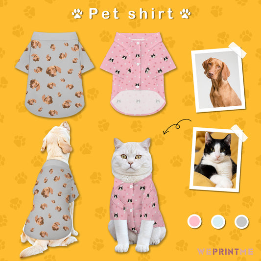 Custom Face Pet Shirt Pet Everywhere Pet Costume