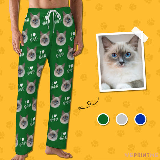 Personalized Pet Face Pajama Pants Love Parent for Men-WEPRINTME-1