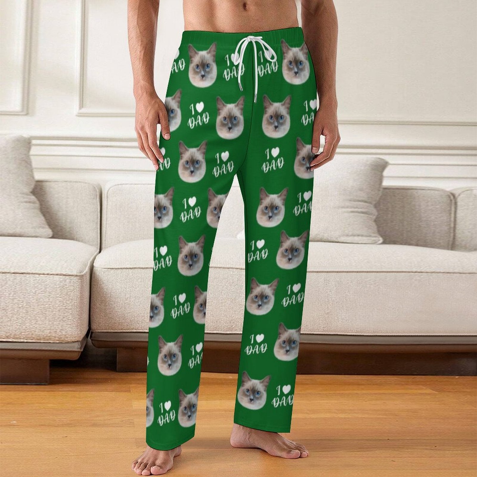 Personalized Pet Face Pajama Pants Love Parent for Men-WEPRINTME-2