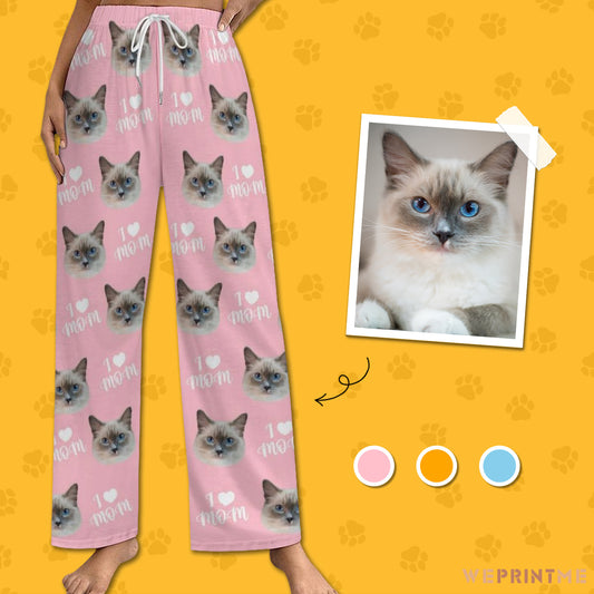 Personalized Pet Face Pajama Pants Love Parent for Men-WEPRINTME-1