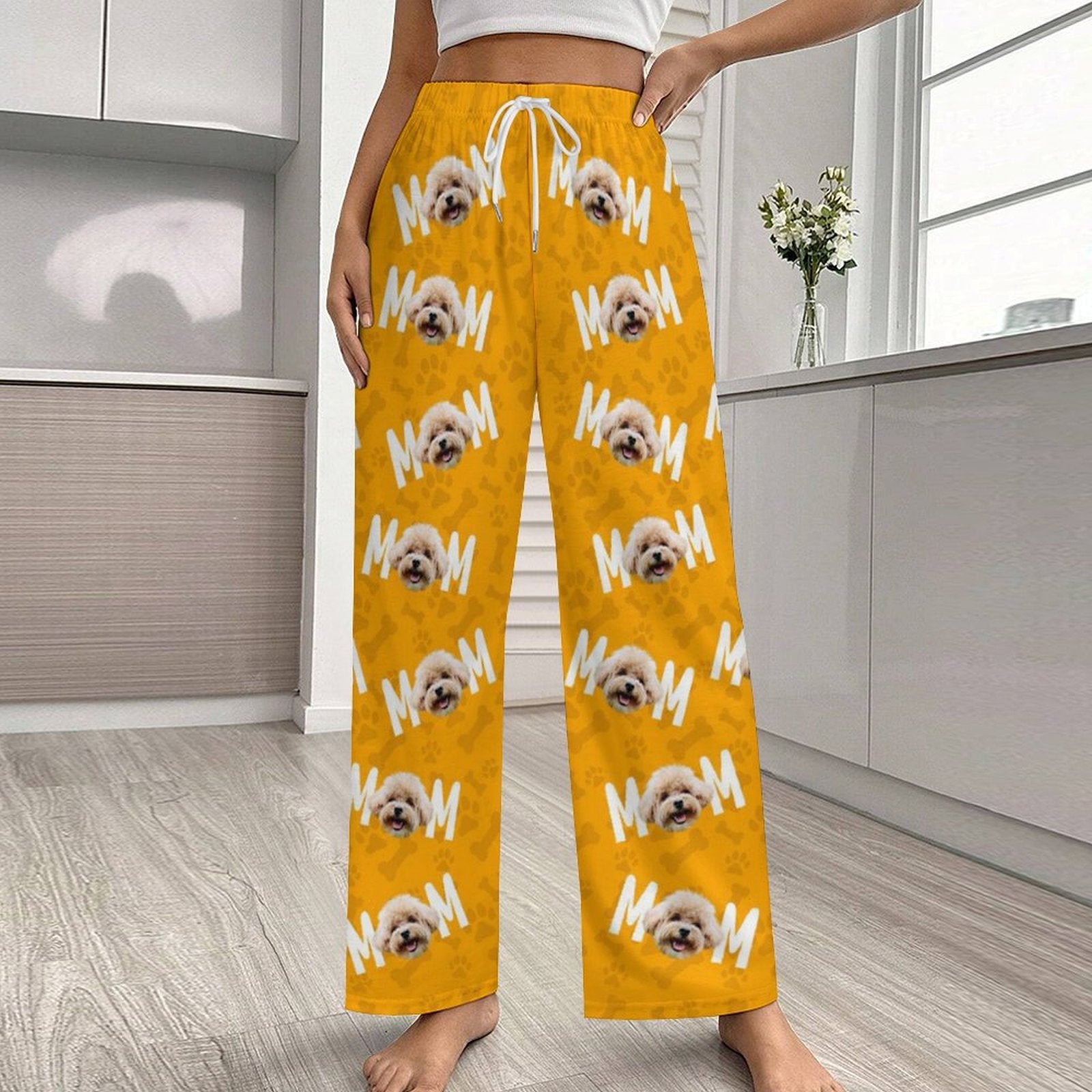 Personalized Pet Face Pants Mom&Dad Pants for Women-WEPRINTME-2