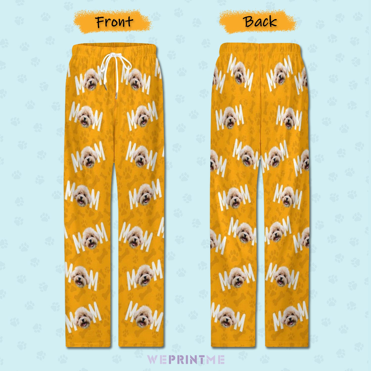 Personalized Pet Face Pants Mom&Dad Pants for Women-WEPRINTME-3