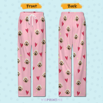 Personalized Pet Pants Face Love Pajama Pants for Women-WEPRINTME-7