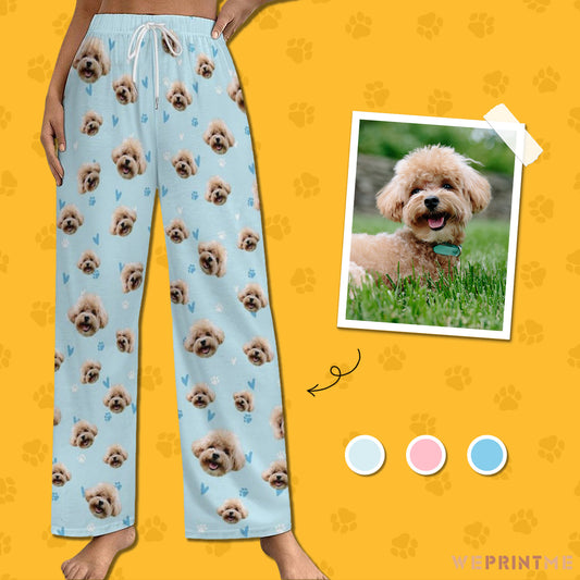 Personalized Pet Pants Love&Paws Pajama Pants for Women-WEPRINTME-1