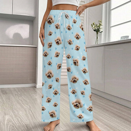 Personalized Pet Pants Love&Paws Pajama Pants for Women-WEPRINTME-2
