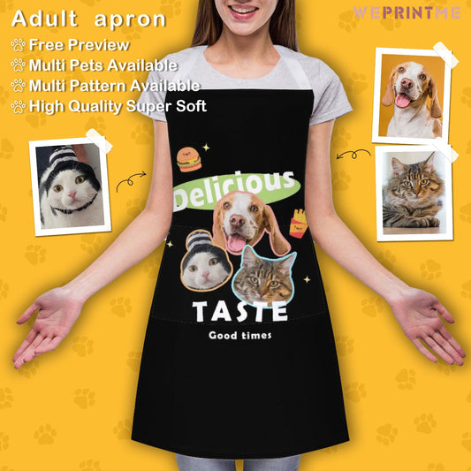 WEPRINTMEApronCustom Pet Face Delicious Apron