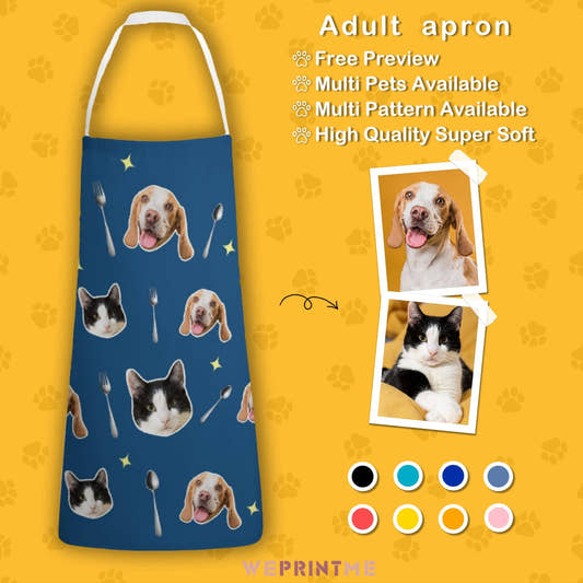WePrintMeApronCustom Pet Face Fork Pet Apron