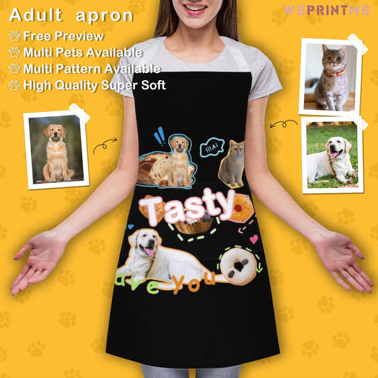 WePrintMeApronCustom Pet Face Tasty Apron