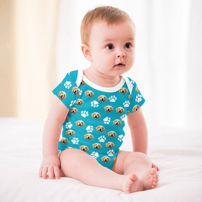 WEPRINTMEBaby SuitCustom Pet Face Baby Climbing Suit