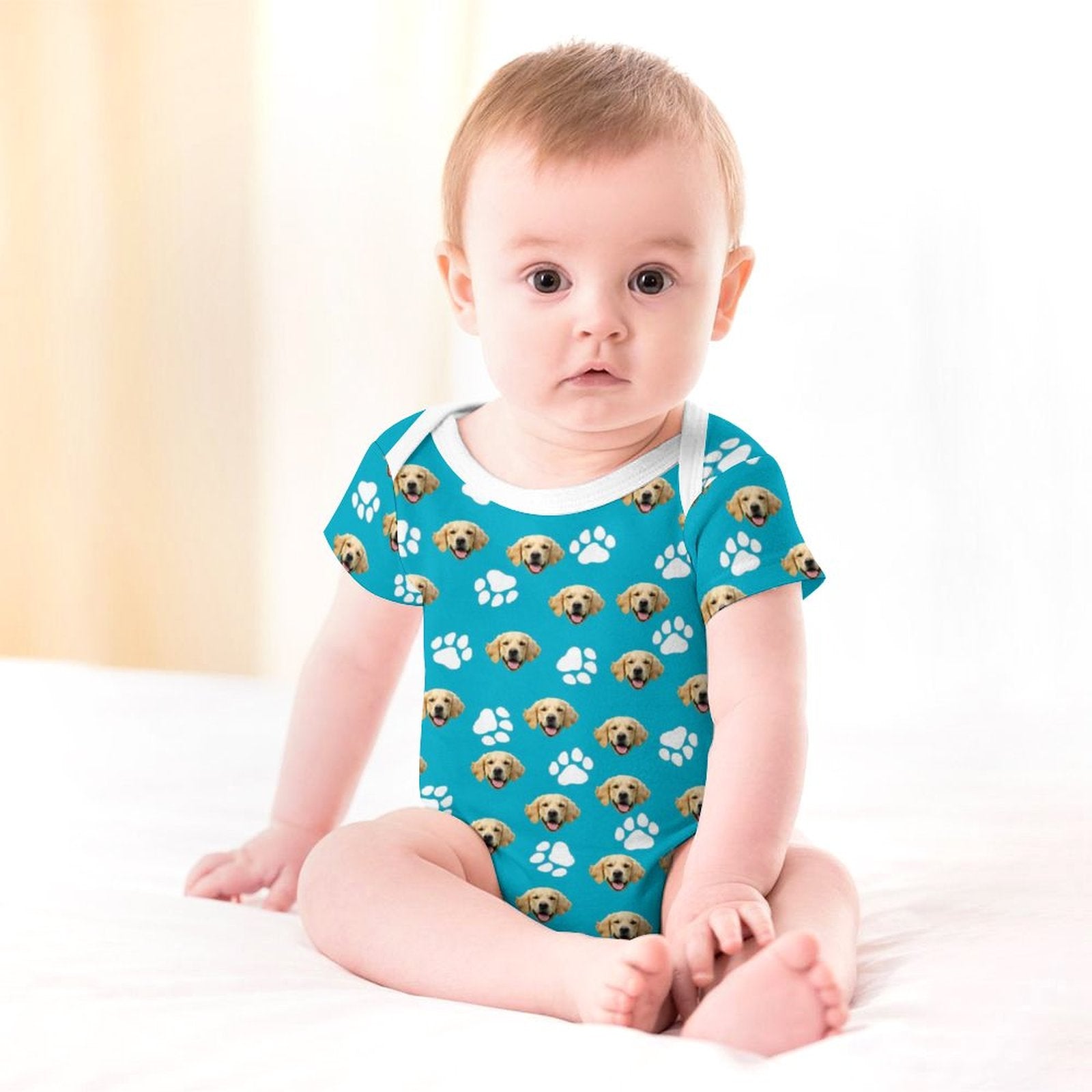 WEPRINTMEBaby SuitCustom Pet Face Baby Climbing Suit