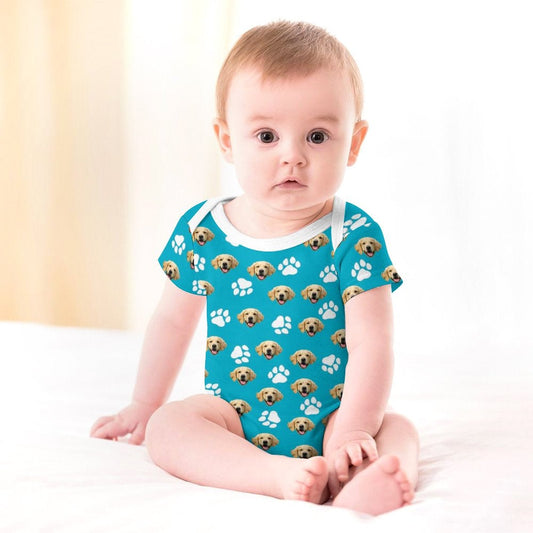 WEPRINTMEBaby SuitCustom Pet Face Baby Climbing Suit
