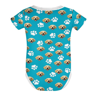 WEPRINTMEBaby SuitCustom Pet Face Baby Climbing Suit