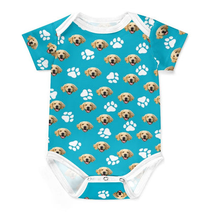 WEPRINTMEBaby SuitCustom Pet Face Baby Climbing Suit