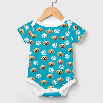 WEPRINTMEBaby SuitCustom Pet Face Baby Climbing Suit