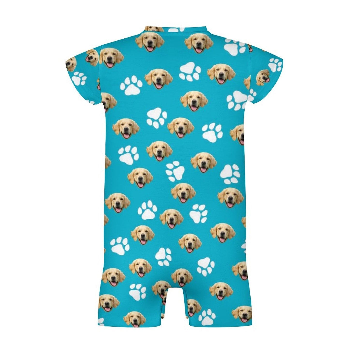 WEPRINTMEBaby SuitCustom Pet Face Baby Short Sleeve Romper