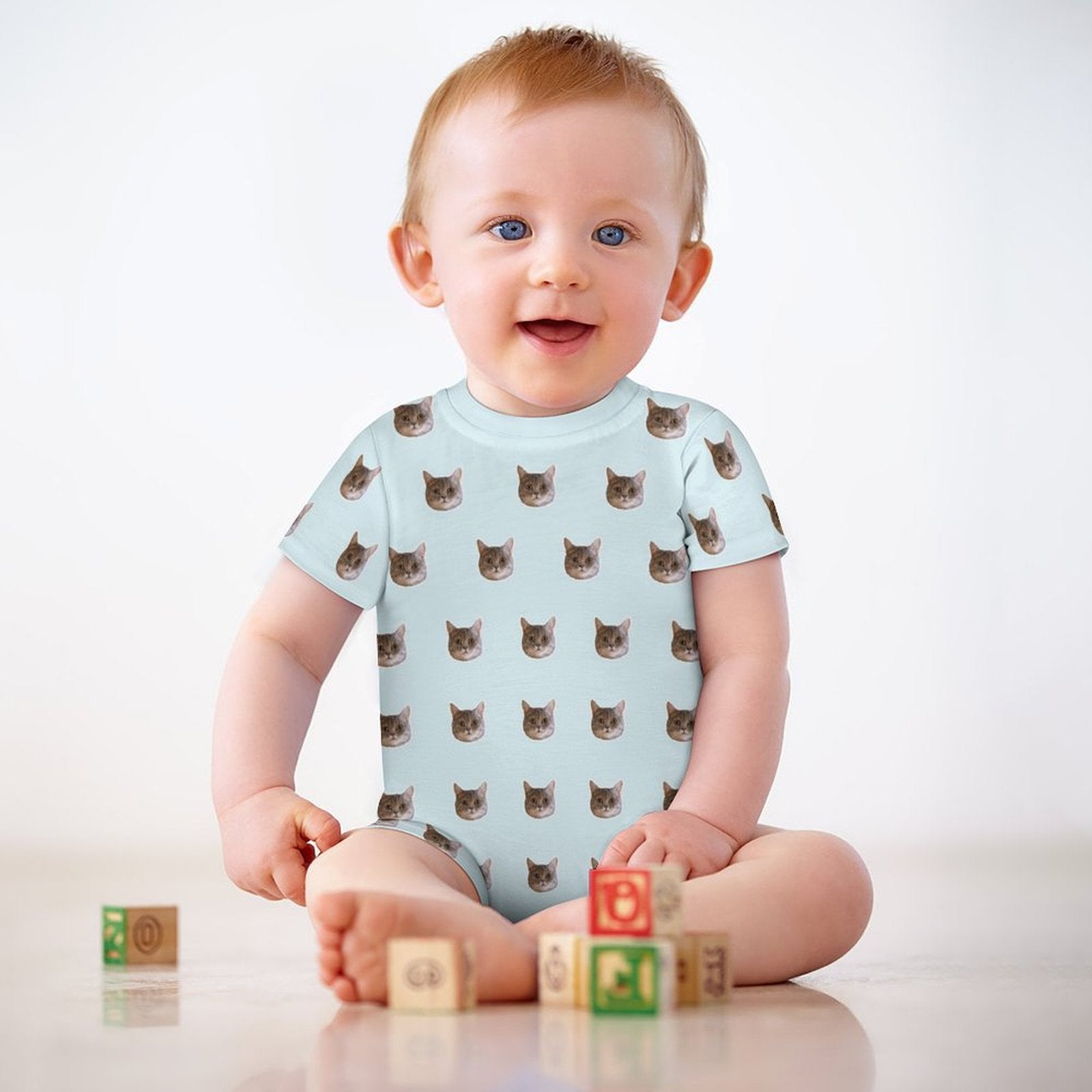 WEPRINTMEBaby SuitCustom Pet Face Lovely Baby Romper