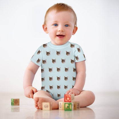 WEPRINTMEBaby SuitCustom Pet Face Lovely Baby Romper