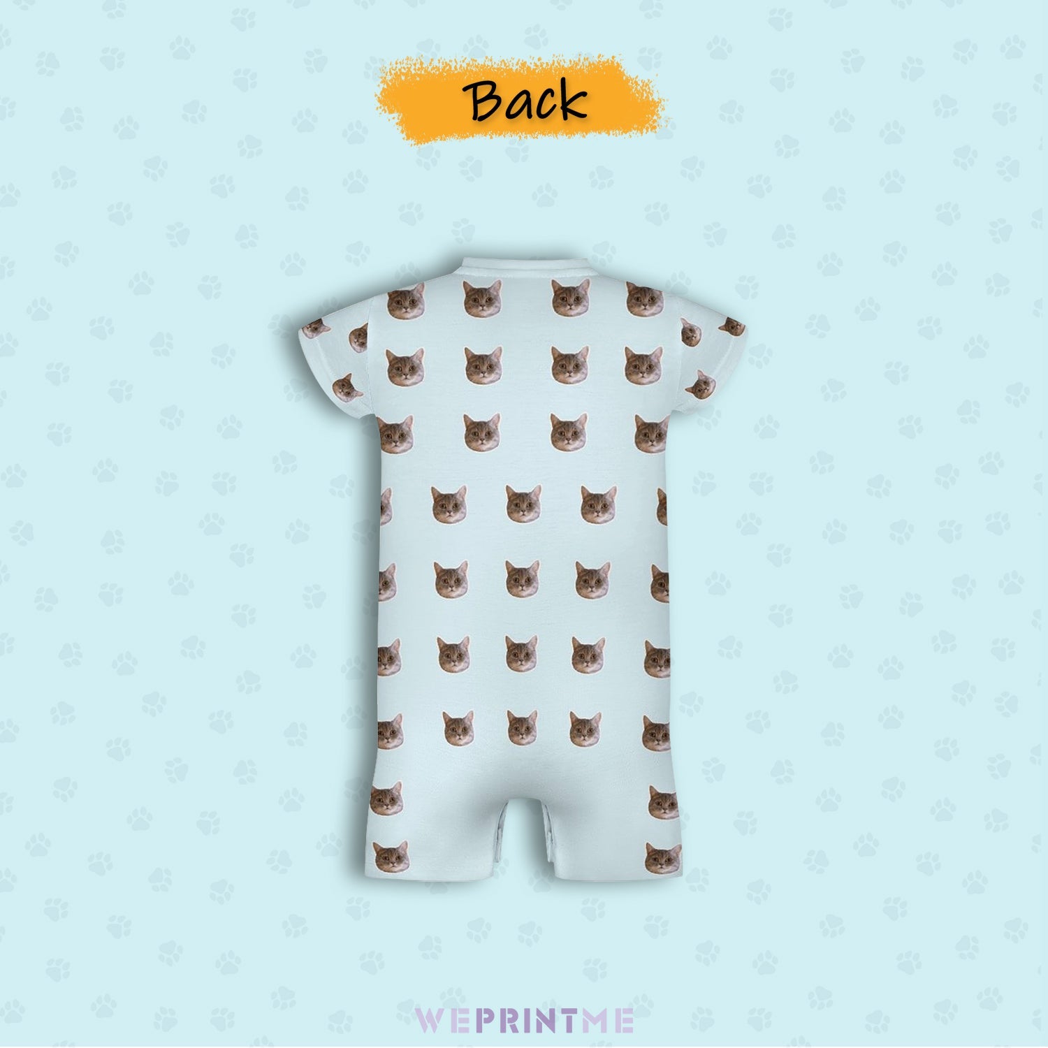 WEPRINTMEBaby SuitCustom Pet Face Lovely Baby Romper