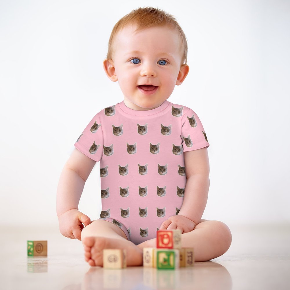 WEPRINTMEBaby SuitCustom Pet Face Lovely Baby Romper