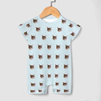 WEPRINTMEBaby SuitCustom Pet Face Lovely Baby Romper