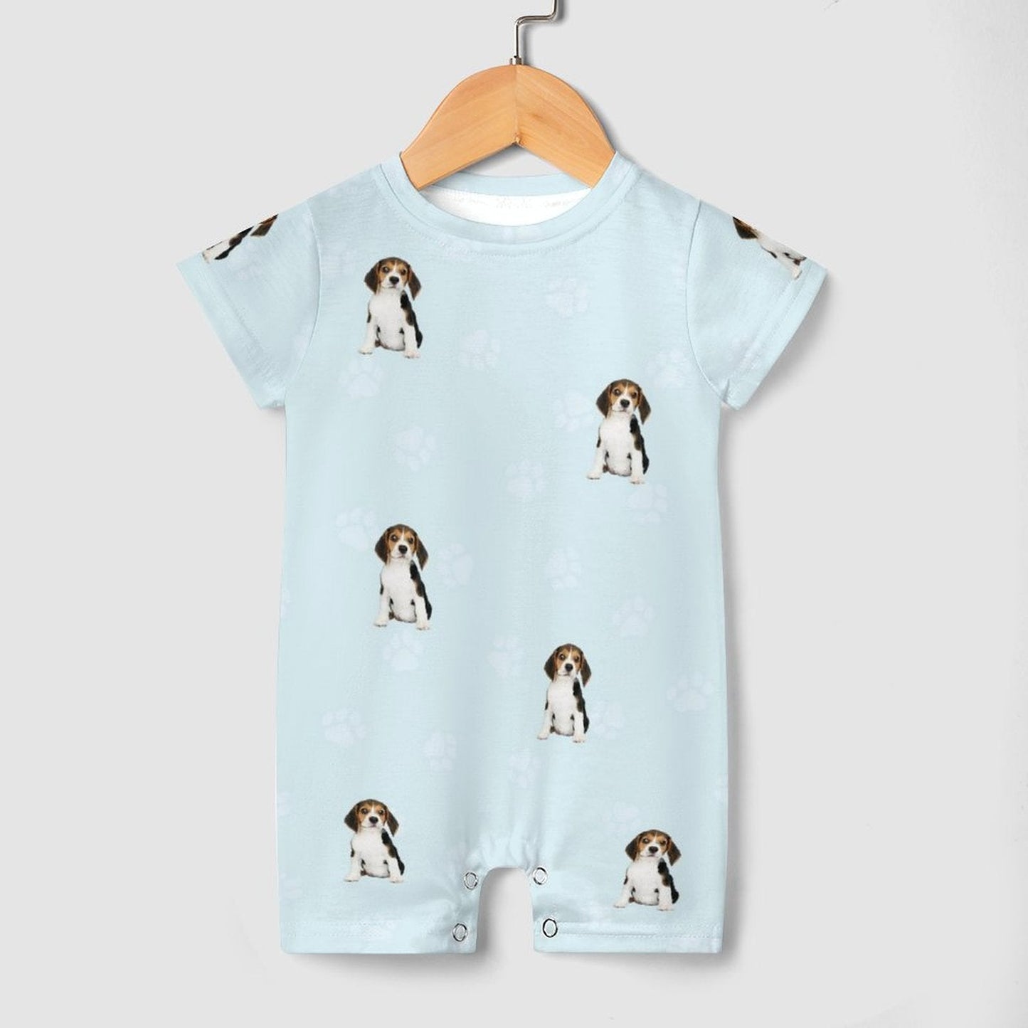 WEPRINTMEBaby SuitCustom Pet Face Pets and Paws Baby Romper