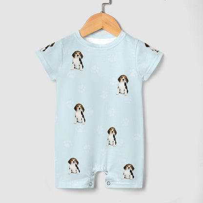 WEPRINTMEBaby SuitCustom Pet Face Pets and Paws Baby Romper