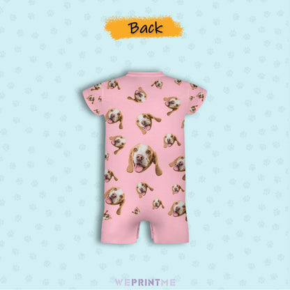 WEPRINTMEBaby SuitCustom Pet Face Pets Everywhere Baby Romper